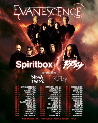 Poster evanescence world - evanescence, tour
