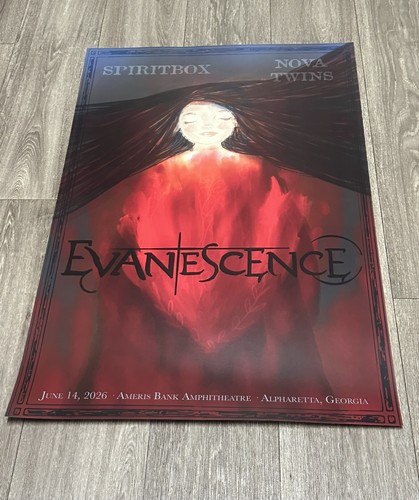 Evanescence tour poster - tour,
