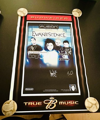 Evanescence autographed tour - evanescence,