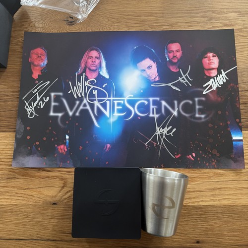Evanescence signed vip poster - evanescence,