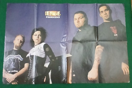 Evanescence autographed poster - evanescence,